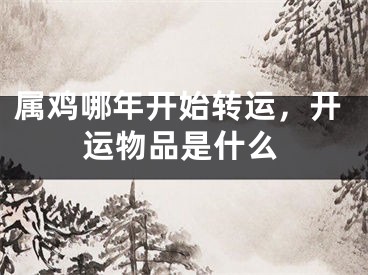 属鸡哪年开始转运，开运物品是什么