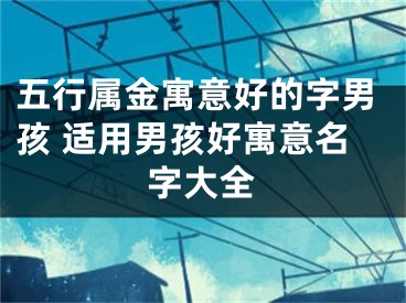 五行属金寓意好的字男孩 适用男孩好寓意名字大全