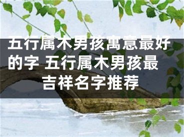 五行属木男孩寓意最好的字 五行属木男孩最吉祥名字推荐