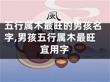 五行属木最旺的男孩名字,男孩五行属木最旺宜用字