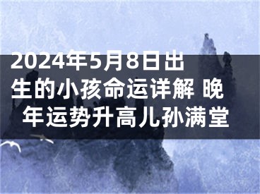 2024年5月8日出生的小孩命运详解 晚年运势升高儿孙满堂