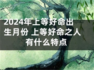 2024年上等好命出生月份 上等好命之人有什么特点