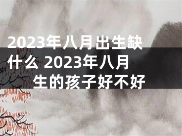2023年八月出生缺什么 2023年八月生的孩子好不好