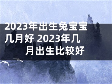 2023年出生兔宝宝几月好 2023年几月出生比较好