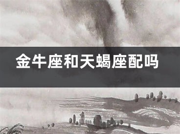 金牛座和天蝎座配吗