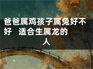 爸爸属鸡孩子属兔好不好   适合生属龙的人