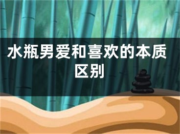水瓶男爱和喜欢的本质区别