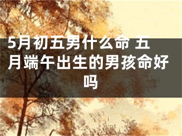 5月初五男什么命 五月端午出生的男孩命好吗