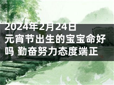 2024年2月24日元宵节出生的宝宝命好吗 勤奋努力态度端正
