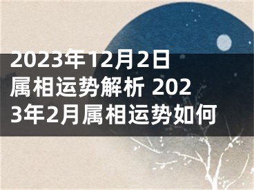 2023年12月2日属相运势解析 2023年2月属相运势如何