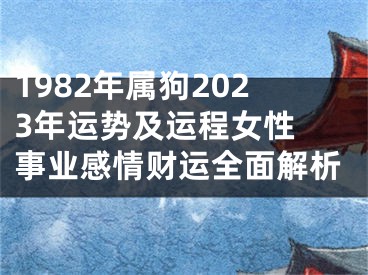 1982年属狗2023年运势及运程女性 事业感情财运全面解析