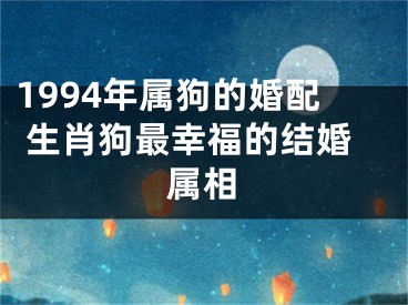 1994年属狗的婚配 生肖狗最幸福的结婚属相