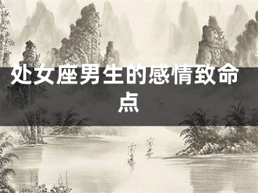 处女座男生的感情致命点