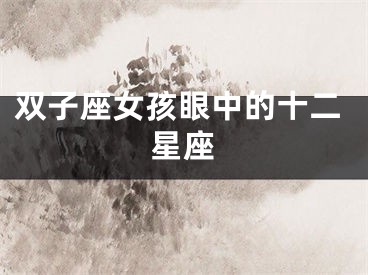 双子座女孩眼中的十二星座
