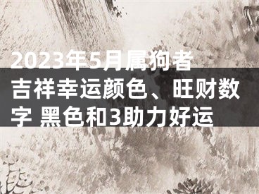 2023年5月属狗者吉祥幸运颜色、旺财数字 黑色和3助力好运