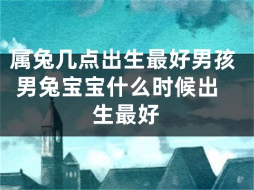 属兔几点出生最好男孩 男兔宝宝什么时候出生最好