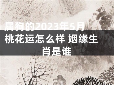 属狗的2023年5月桃花运怎么样 姻缘生肖是谁