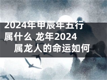 2024年甲辰年五行属什么 龙年2024属龙人的命运如何
