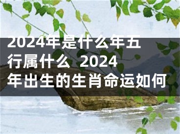 2024年是什么年五行属什么  2024年出生的生肖命运如何