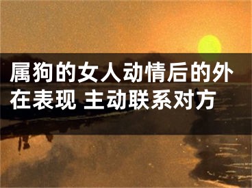 属狗的女人动情后的外在表现 主动联系对方