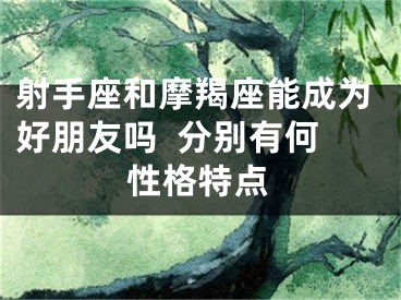 射手座和摩羯座能成为好朋友吗  分别有何性格特点