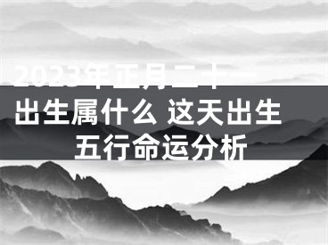 2023年正月二十一出生属什么 这天出生五行命运分析