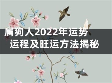 属狗人2022年运势运程及旺运方法揭秘