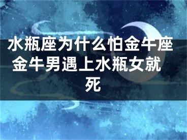 水瓶座为什么怕金牛座 金牛男遇上水瓶女就死