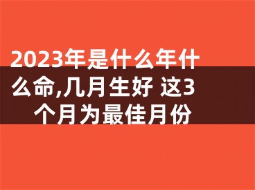 2023年是什么年什么命,几月生好 这3个月为最佳月份 