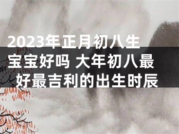 2023年正月初八生宝宝好吗 大年初八最好最吉利的出生时辰