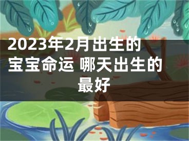2023年2月出生的宝宝命运 哪天出生的最好