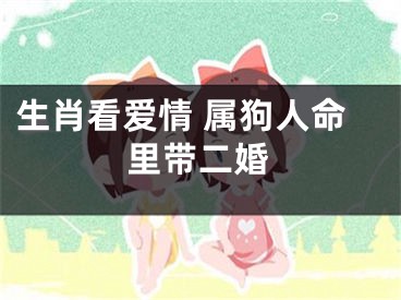 生肖看爱情 属狗人命里带二婚
