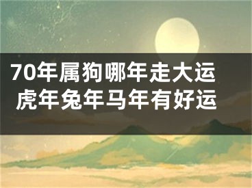 70年属狗哪年走大运 虎年兔年马年有好运