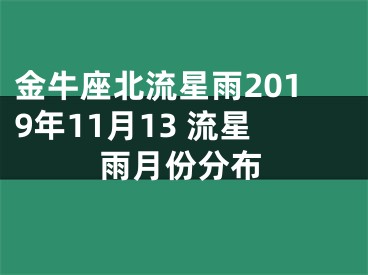 金牛座北流星雨2019年11月13 流星雨月份分布