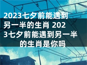 2023七夕前能遇到另一半的生肖 2023七夕前能遇到另一半的生肖是你吗