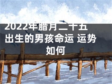 2022年腊月二十五出生的男孩命运 运势如何