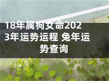 18年属狗女命2023年运势运程 兔年运势查询