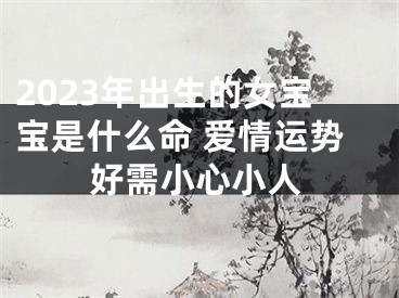 2023年出生的女宝宝是什么命 爱情运势好需小心小人