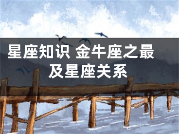 星座知识 金牛座之最及星座关系