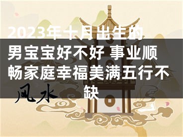 2023年十月出生的男宝宝好不好 事业顺畅家庭幸福美满五行不缺