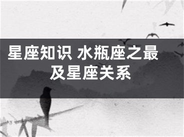 星座知识 水瓶座之最及星座关系