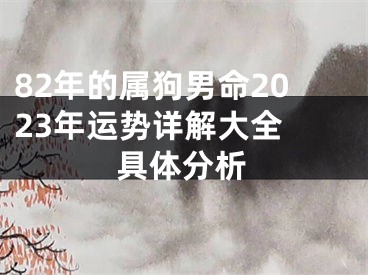 82年的属狗男命2023年运势详解大全 具体分析