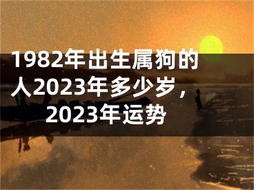 1982年出生属狗的人2023年多少岁，2023年运势