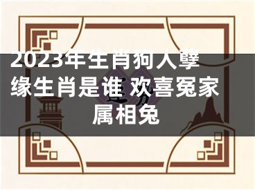 2023年生肖狗人孽缘生肖是谁 欢喜冤家属相兔