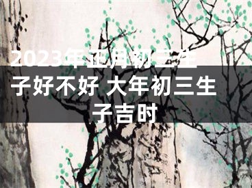 2023年正月初三生子好不好 大年初三生子吉时