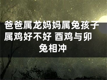 爸爸属龙妈妈属兔孩子属鸡好不好 酉鸡与卯兔相冲