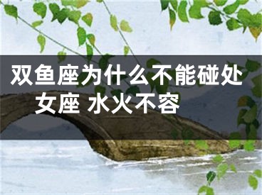 双鱼座为什么不能碰处女座 水火不容 
