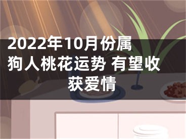 2022年10月份属狗人桃花运势 有望收获爱情