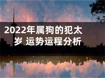2022年属狗的犯太岁 运势运程分析