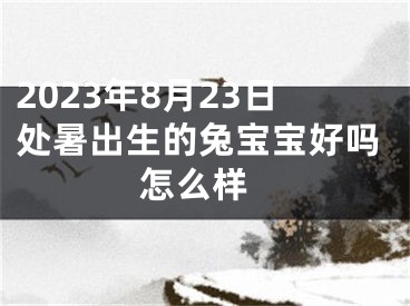 2023年8月23日处暑出生的兔宝宝好吗 怎么样
